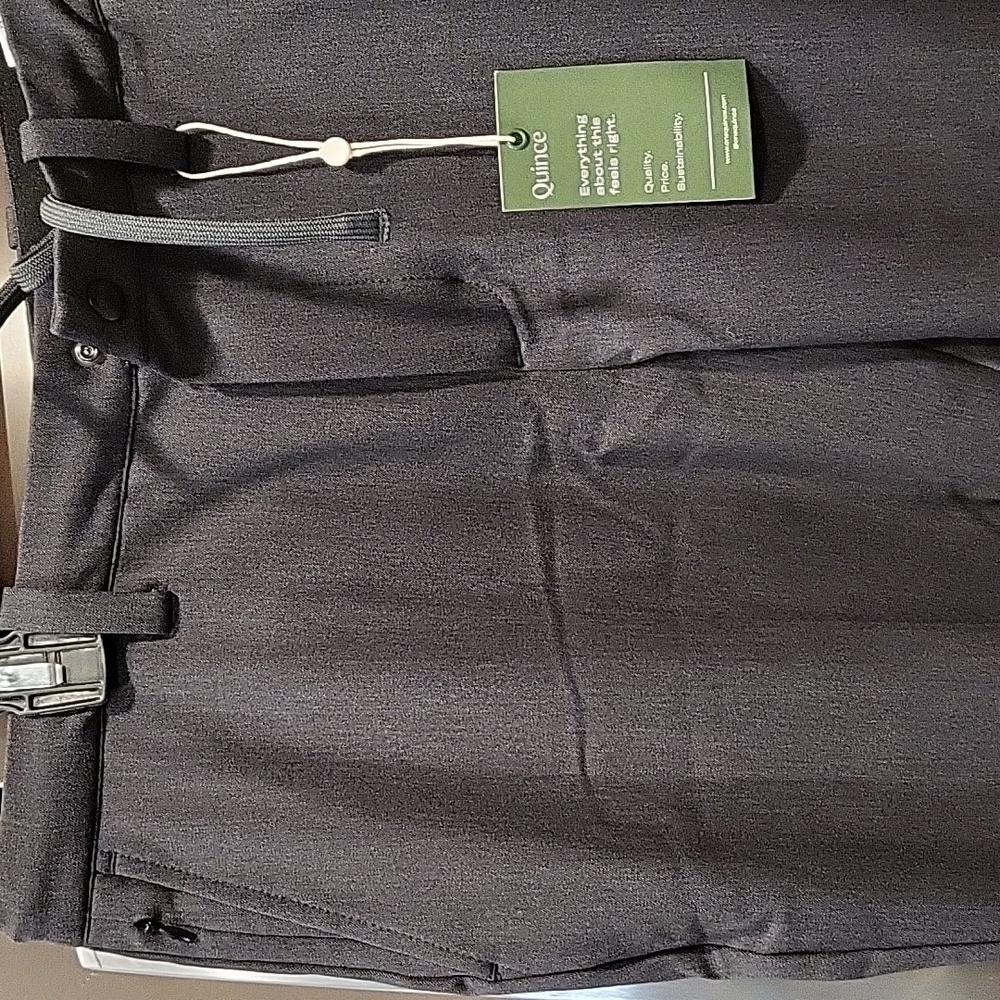Quince Ultra Stretch Smart Chinos,  Black or Dark Gray Or Khaki Dress Pants - Picture 12 of 15